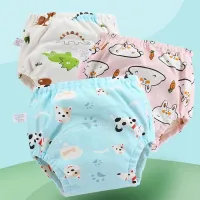 【YF】 6 Layer Waterproof Reusable Cotton Baby Training Pants Infant Shorts Underwear Cloth Diaper Nappies Panties Nappy Changing