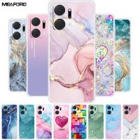 Philander SHOP เคส X7a 5G X 7A,เคสซิลิโคนหินอ่อน TPU นิ่มใสสำหรับ Huawei เกียรติยศ X7a HonorX7A Capa โปร่งใส6.75