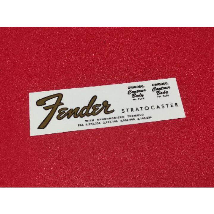 ♣FENDEER STRATOCAST (ST6465) WATER DECAL WATERSLIDE GUITAR DECALS