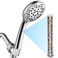 Hard Water Softener Shower Head Handheld Filtered Shower Head With Hose And cket Detachable 9-Spray Functions Water Softener