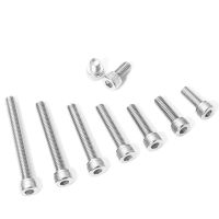 M8 304 Stainless Steel Hex Socket Screw M8 x 10 70 75 85 90 100 110 120 150mm Hexagon Socket Head Cap Bolt M8 Nut and Washers Nails Screws Fasteners