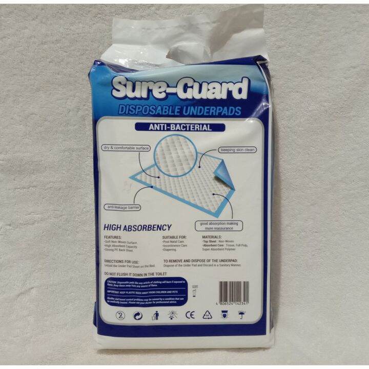 LEIXI Underpads (Disposable - SureGuard) | Lazada PH