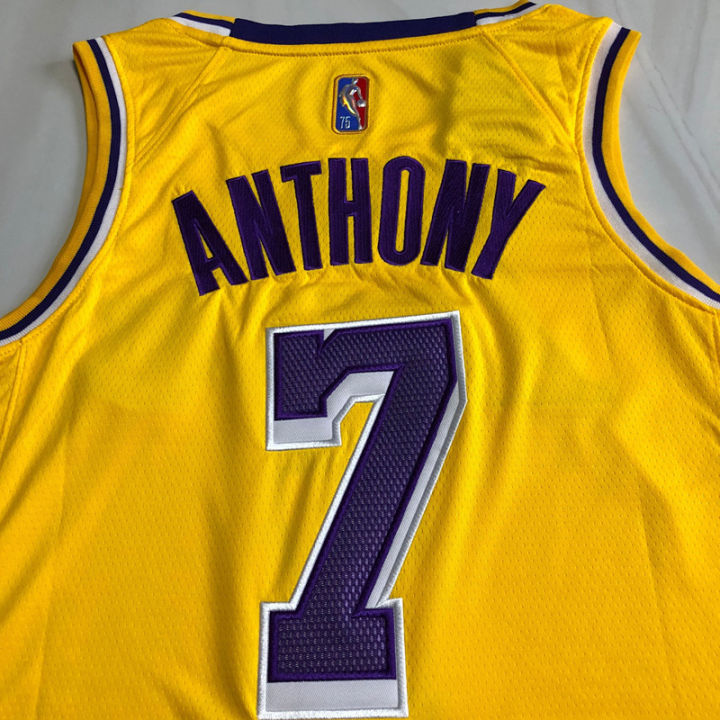 top-quality-hot-sale-fine-embroidery-mens-2022-los-angeles-lakerss-carmelo-anthony-75th-anniversary-swingman-jersey-yellow