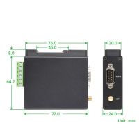 SX1262-LoRa-DTU-HF 850-930MHz Guide Rail LoRa Data Transmission Terminal DTU RS232/RS485/RS422 to LoRa for Sub GHz HF