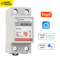 Smart Sensor Tuya WiFi เครื่องวัดพลังงานวัดแสงอัจฉริยะเครื่องวัดเฟสเดี่ยวโทรศัพท์มือถือ APP รีโมทดูแรงดันไฟฟ้าปัจจุบัน Active Power การใช้ไฟฟ้า Display Meter