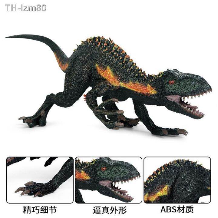 ของขวัญ-ของเล่นไดโนเสาร์จำลองไดโนเสาร์ขนาดใหญ่รุ่น-jurassic-tyrannosaurus-solid-tyrannosaur-velociraptor-สัตว์รุ่น