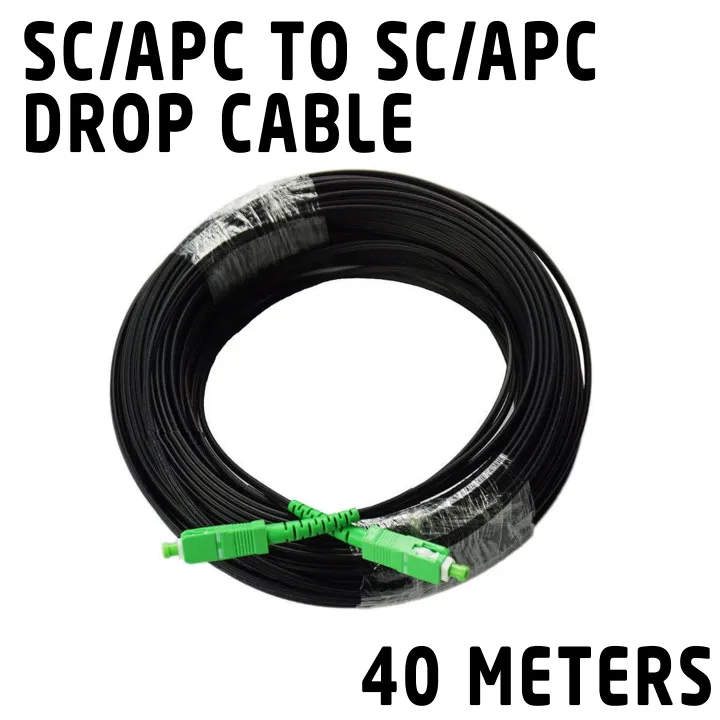 FTTH drop cable patch cord, SC/APC-SC/APC, single mode (40 Meters ...