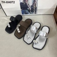 Korean style girls slippers 2023 summer new style of outer wear fashion going out princess shoes foreign style childrens sandals ins style