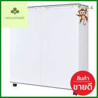 ตู้รองเท้าสำเร็จ 6 ช่อง KING สีเคริฟ์-ขาวSHOE CABINET WITH 6 STORAGES KING SHCP-6T-W-WT-BO CURVE WHITE **มีบริการชำระเงินปลายทาง**