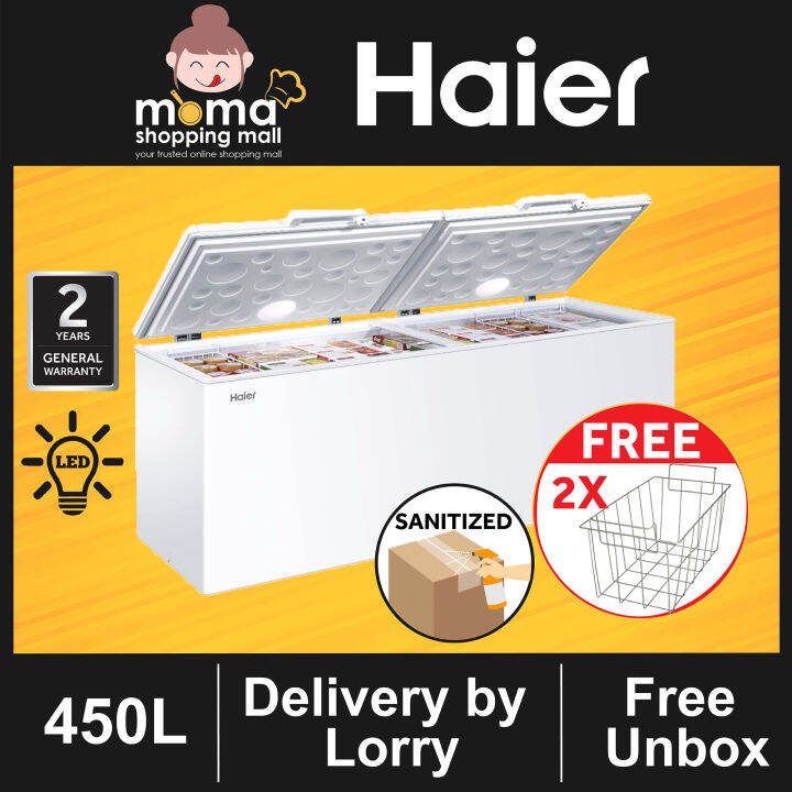 Haier 450L Chest Freezer Convertible (Freezer Fridge) BD458HP Lazada