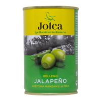 ของเข้าใหม่??จอลก้า มะกอกยัดไส้พริกจาลาปิโน ขนาด 300 กรัม - Manzanilla Olives stuffed with Jalapenos 300g Jolca brand from Spain