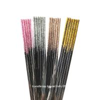 6pcs 20cmx3mm Pearlescent Powder Black Fiber Rattan Sticks Essential oil Reed Diffuser Sticks for Air Freshener Home Fragrance