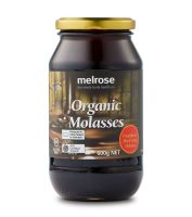 Melrose Organic Black Strap Molasses เมลโรส โมลาสเสส ออแกนิก สเปรด ทาขนมปัง 600g.