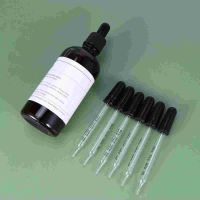 【YF】✳﹊  Graduated Dropper Pipettes 1ml Glass Oils Pipette with Scale Rubber Straight for Laboratory Use