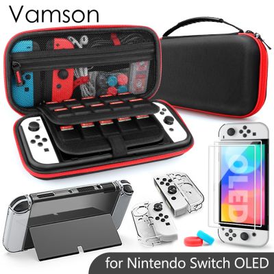 for Nintendo Switch Oled with Clear Cover Case Screen Protector Cover for Switch OLED Storage Carry Bag Accessories Kit