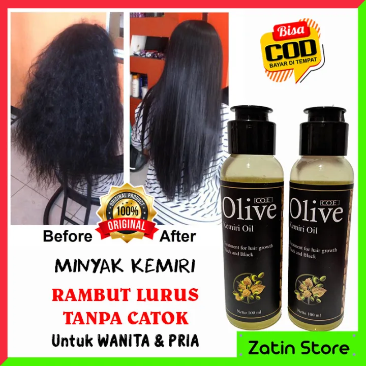 Terlaris Minyak Rambut Olive Oil Kemiri 100ml By Syb Original Minyak Rambut Pelurus Rambut Hitam