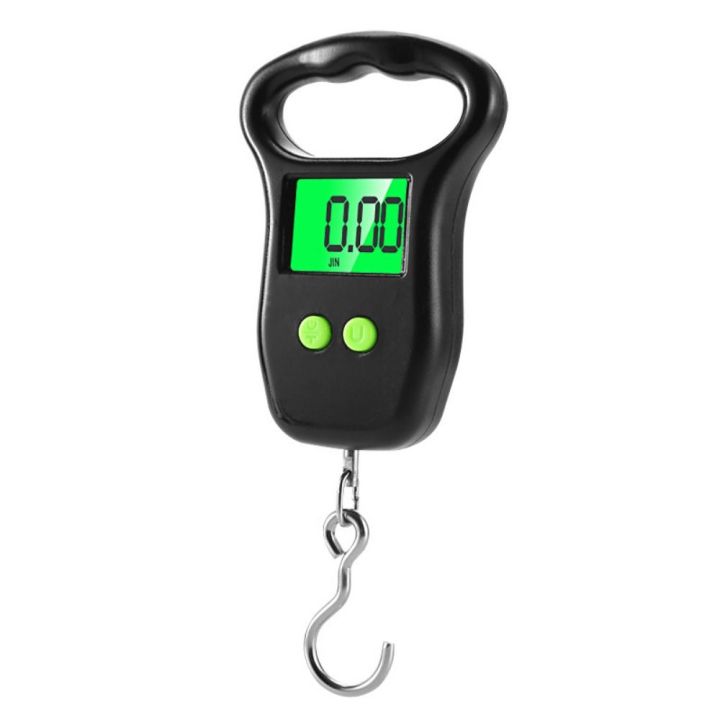ROOMH 10g 50Kg LCD Backlight Hand Held Fish Hook Hanging Scale