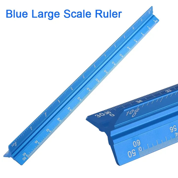 New Architectural Scale Ruler Aluminum Architect Scale Triangular Scale
