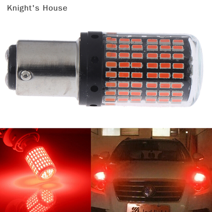 knights-house-1pc-1157-led-red-canbus-3014-144-smd-ไฟเลี้ยวรถยนต์ไฟเบรคไม่มีแฟลช