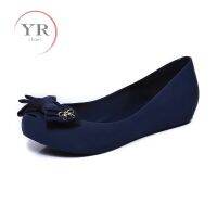 YR Women Peep Toes Flat Shoes Cute Bow Rubber Women Shoes