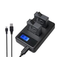 แท่นชาร์จแบตกล้องมีจอ LCD DAUL CHARGER  Sony NP-F770 F570 NP-F550 NP-F950 Camera TP