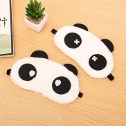 Tấm bịt mắt ngủ gấu panda trắng, tấm che mắt đi tàu xe