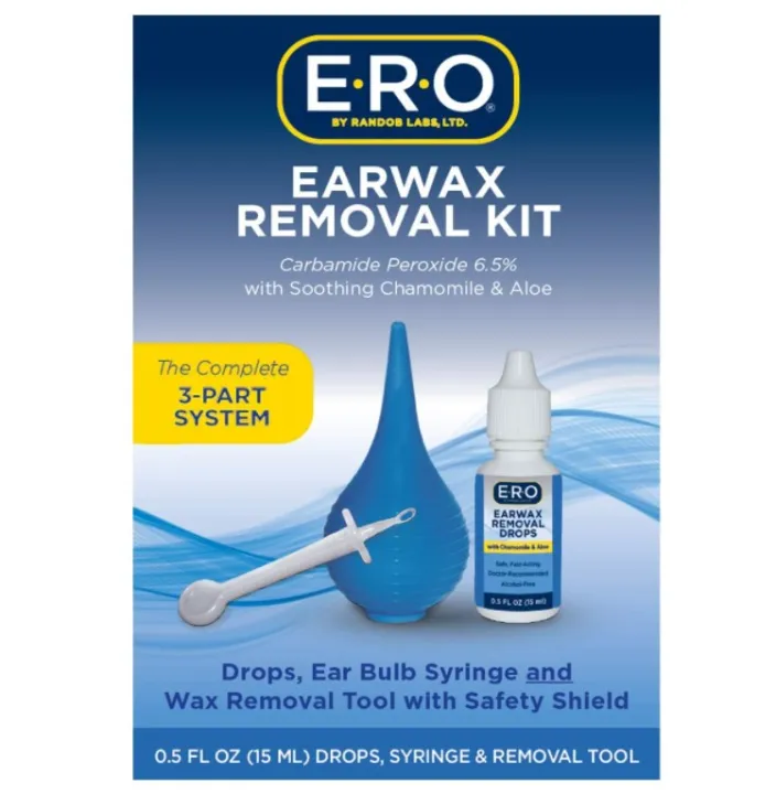 ERO Earwax Removal Kit for Complete Ear Care, with Carbamide Peroxide