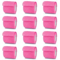 1/6/10/15Pcs 4.8m Pink Sport Adhesive Elastic Bandage Wrap Tape Elastoplast Knee Support Ankle