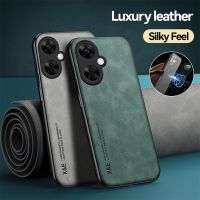 เคสหนังสุดหรูสำหรับ OnePlus Nord CE3 / CE 3 Lite 5G กันผิวกันกระแทกฝาหลังอ่อนนุ่มกรอบ TPU แผ่นโลหะเลเซอร์แม่เหล็กในตัว