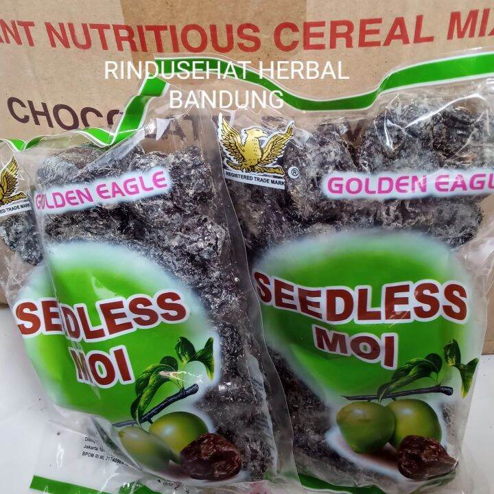 SEEDLESS MOI 500GRAM KIAMBOY HAMOY MANISAN BUAH PLUM HITAM BLACK PRUNE ...