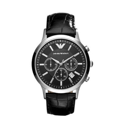 Armaniนาฬิกาอาร์มานีชายของแท้สายนาฬิกาขนาดใหญ่แบบMulti-Function 3-Eyeนาฬิกาลายคู่รักEmporioนาฬิกาอาร์มานี