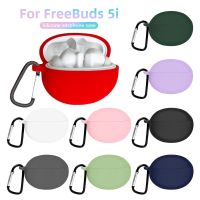 For Huawei FreeBuds 5i Case Silicone Earphone Cases For Huawei Freebuds 5i Free Buds 5i 5 i Headphone Cover With Hook Headphones Accessories