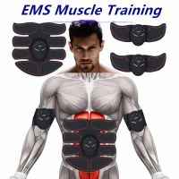 EMS Trainer Wireless Muscle ABS Stimulator Smart Fitness Abdominal Training Device Electric Body Massager Weight Loss Stickers Fitness Training Gear