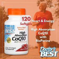 Doctors Best CoQ10 Highly Absorbable Formula with BioPerine 100 mg Packed in 120 softgels