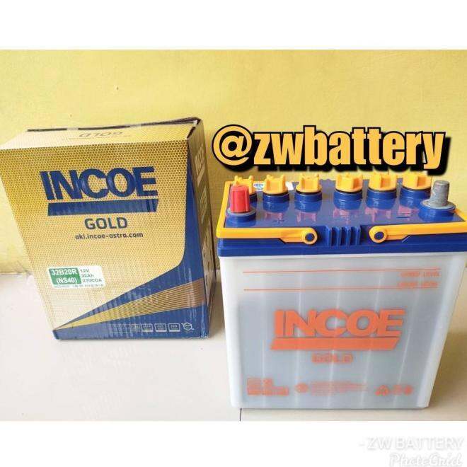 Aki Mobil Daihatsu Xenia -Terios -Rush-Luxio Ns40 Incoe Gold Aki Basah