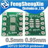 100ชิ้น SOP10 SOT23 MSOP10 Umax SOP23ไปยัง DIP10 Pinboard SMD ไปยัง DIP อะแดปเตอร์จาน0.5Mm/0.95Mm ถึง2.54Mm DIP PCB