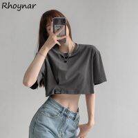 Short Sleeve T-shirts Women Crop Fashion New Design Loose Sexy Streetwear Leisure Summer Chic Hot Girls Female Tops High Street