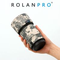 เคสเลนส์ ROLANPRO ฝาครอบสำหรับ Nikon เสื้อกันหนาวลายทหารฝน NIKKOR Z 85มม. F/ 1.8 S เคสเลนส์กันน้ำไนลอนปลอกเลนส์กล้องถ่ายรูป