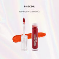 TWENTYWENDY | Glasting Water Tint - PHECDA ลิปทิ้นเนื้อฉ่ำวาว สีเเดงติดส้ม ปากไม่เเห้งไม่ตกร่อง บางเบา กลบสีปากได้ดี