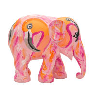 Elephant Parade I want to be Pink and Fluffy Too (10cm-75cm) Elephant Statue Handmade, งานทำมือรูปปั้นช้างสีสันสดใส