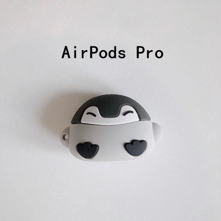 เคสหูฟังซิลิโคน-ลายการ์ตูนเพนกวิน-3d-สำหรับ-airpods-pro-1-2