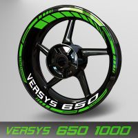 Reflective Motorcycle Wheel Sticker Hub Decal Rim Stripe Tape For Kawasaki Versys 650 IT 1000 LT 2023 2022 2021 2020 2019