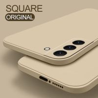 Square Liquid Silicone Case For Samsung Galaxy S22 S 22 S21 Ultra Plus FE S22Ultra Phone Cases For Samsung S22 Ultra Soft cover