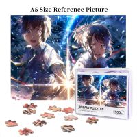 Your Name Mitsuha X Taki (8) Wooden Jigsaw Puzzle 500 Pieces Educational Toy Painting Art Decor Decompression toys 500pcs