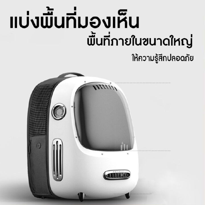 กระเป๋าเป้แมวติดพัดลม-ระบายอากาศ-smart-cat-carrier-กระเป๋าแคปซูลแมวอัจฉริยะ-กระเป๋าแมว-กระเป๋าหิ้วแมว