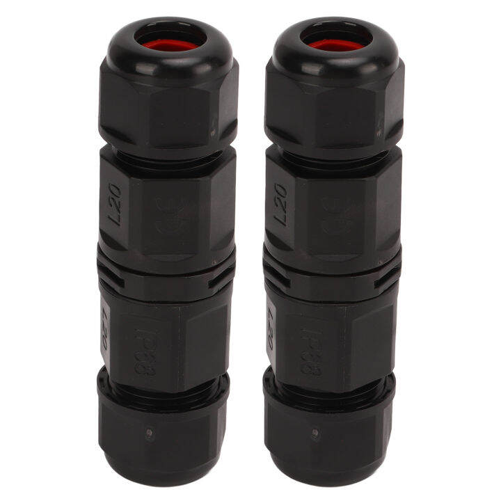 2pcs 380V Junction Box Connector IP68 Waterproof Screw Crimping