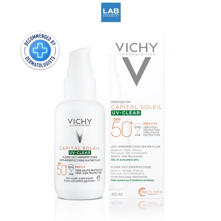 vichy-capital-soleil-uv-clear-spf50-pa-40-ml-วิชี่-แคปปิตอล-โซเลย-ยูวี-เคลียร์-เอสพีเอฟ-50-กันแดดสำหรับผิวมันเป็นสิวง่าย-40-มล