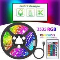 3Keys 24Keys 44Keys Led Strip Lights RGB 3535 Infrared Control DC5V USB  Tape Color Change Lamp for Christmas Bedroom Decoration LED Strip Lighting