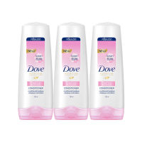 Dove Condi Detox Nourish 130 ml x 3  โดฟ ครีมนวด ไมเซล่า ดีท็อกซ์ นอริชเม้นท์ สีชมพู ขนาด 130 มล. แพ็ค 3 ขวด