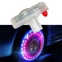 ?[สินค้าใหม่] ไฟวาล์วโซลาร์เซลล์รถยนต์ไฟยาง LED ไฟประดับไฟแฟลชวาล์วมอเตอร์ไซค์ไฟฮับมี4โหมดไฟกะพริบ LED อุปกรณ์ตกแต่งรถยนต์